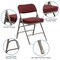 Emma and Oliver 4 Pack Home & Office 18.5"W Party Events Padded Metal Folding Chair